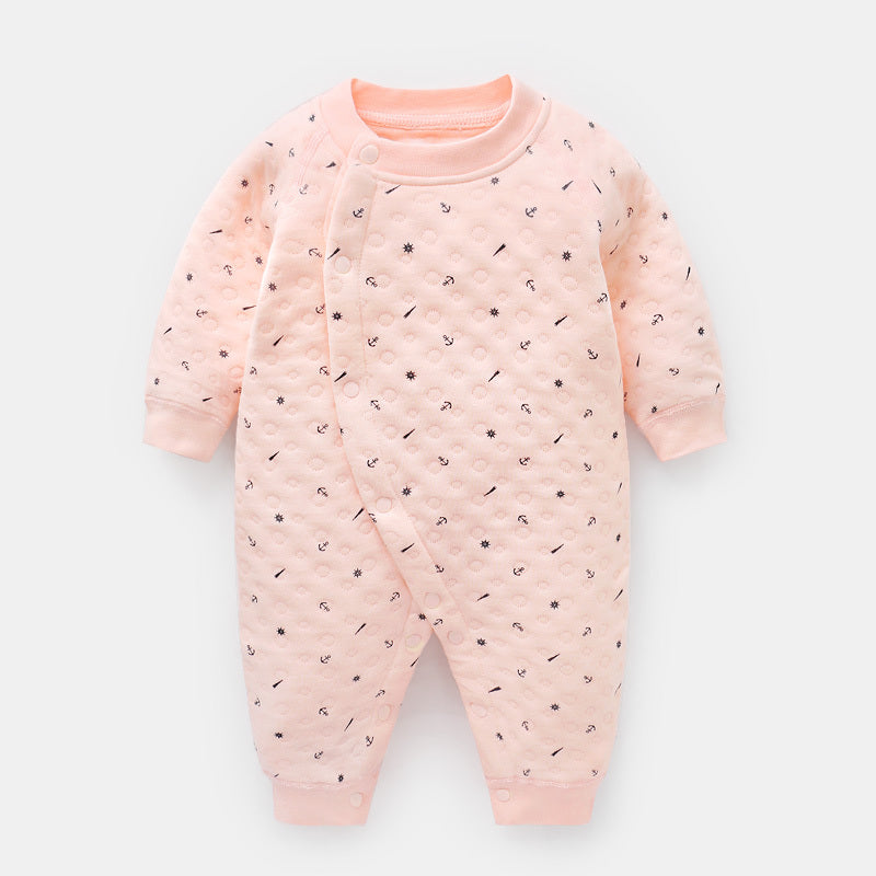 Baby Warm Quilted One Piece Clothes For Men